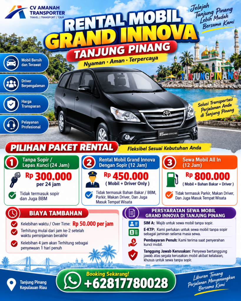 Rental Grand Innova Tanjung Pinang