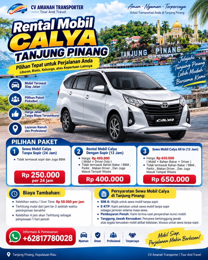Rental Mobil Calya Tanjung Pinang