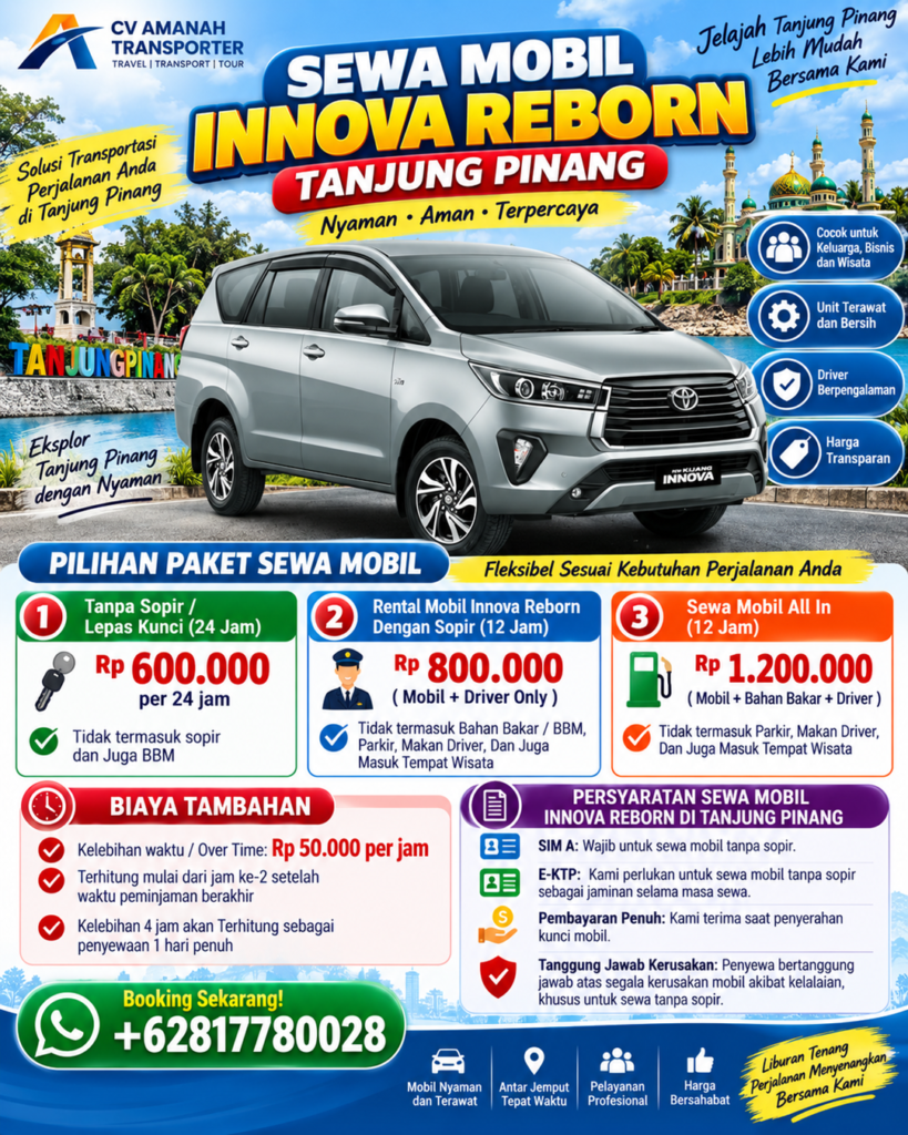 Sewa Innova Reborn Tanjungpinang