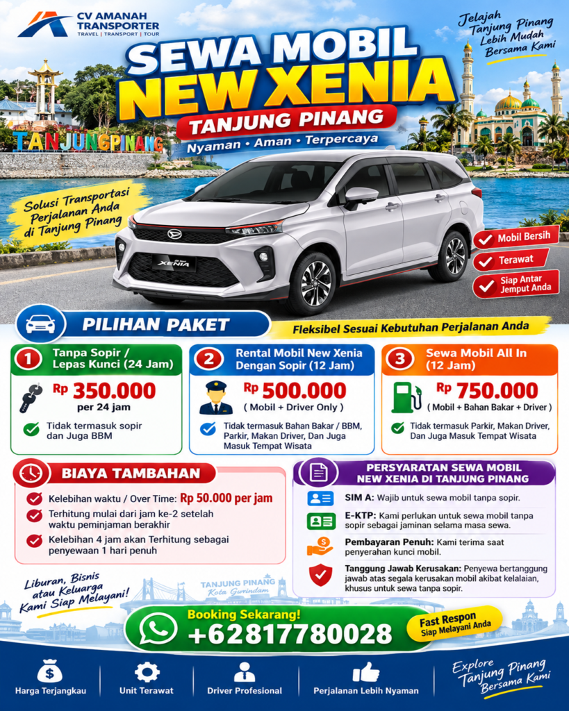 Sewa Mobil New Xenia Tanjung Pinang