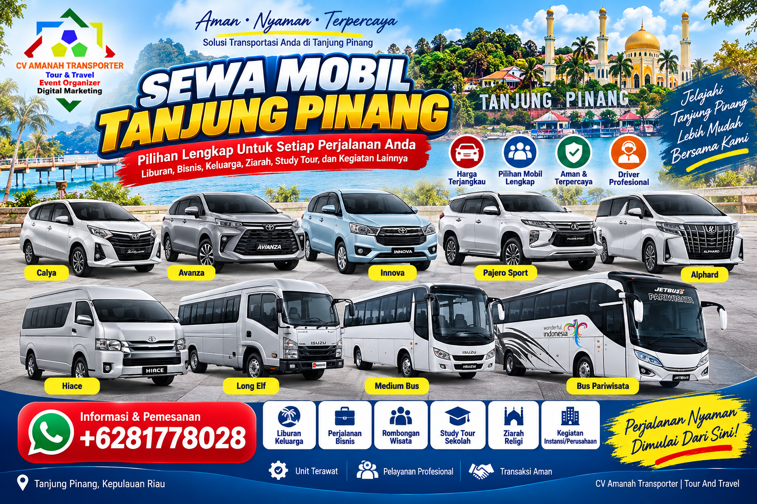 Sewa Mobil Tanjung Pinang - Rental Mobil Tanjungpinang Terpercaya