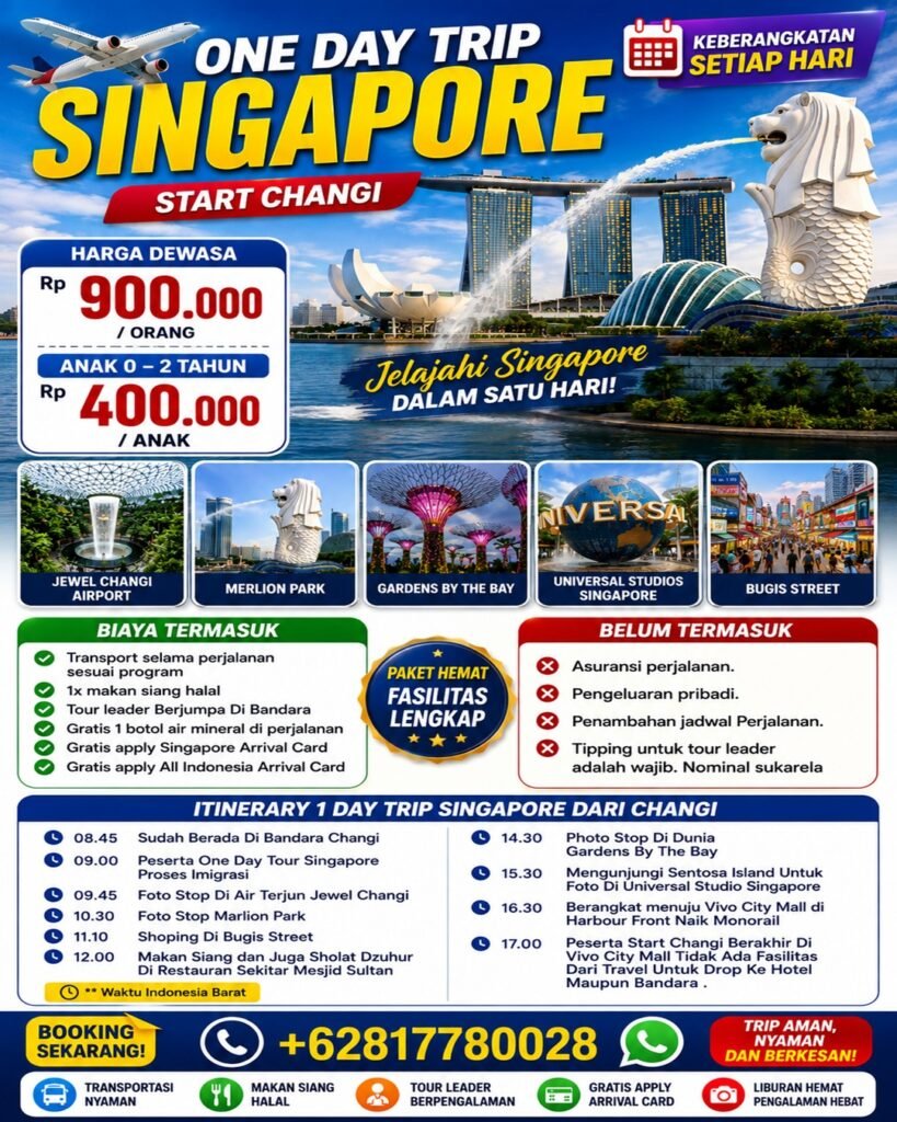 One Day Trip Singapore Start Changi Airport