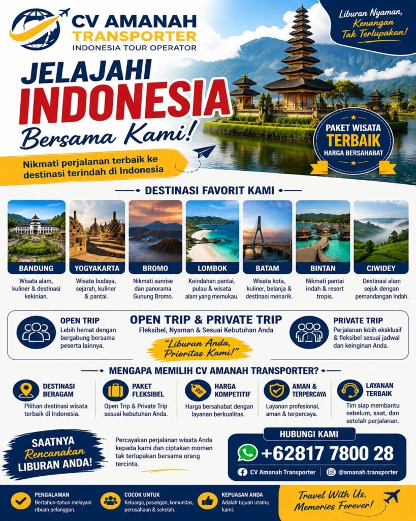 Indonesia Tour Operator - Agent Wisata Indonesia Terpercaya