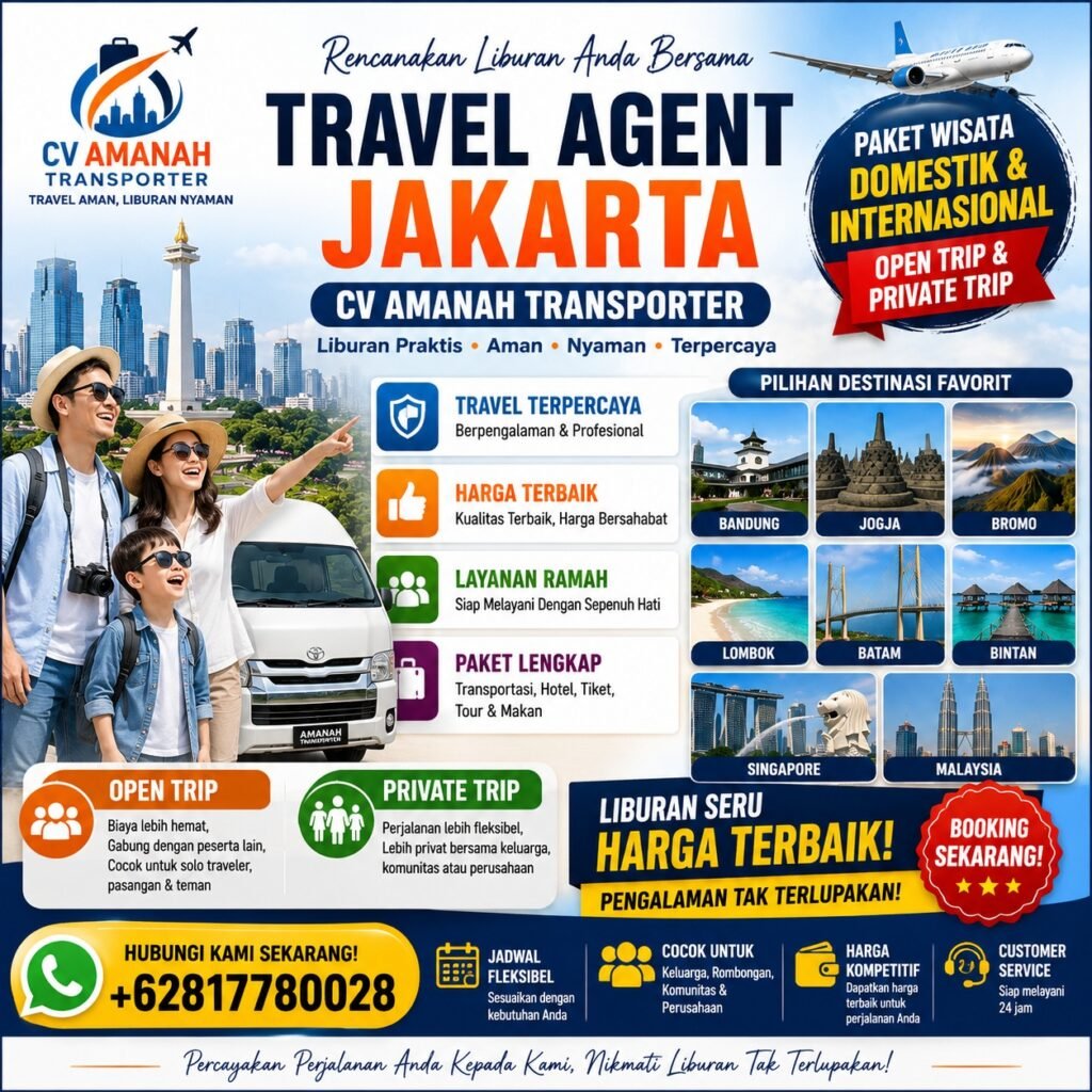 Travel Agent Jakarta - Paket Tour Jakarta Bandung Jogja Bromo Lombok