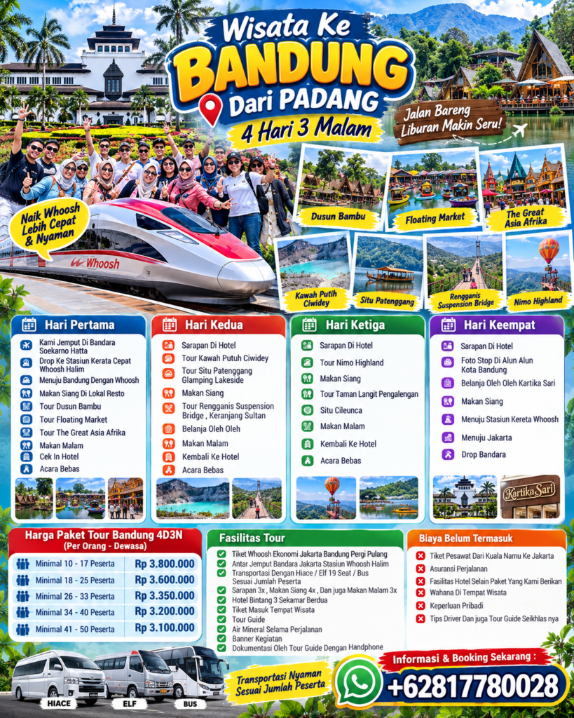 Wisata Ke Bandung Dari Padang 4D3N